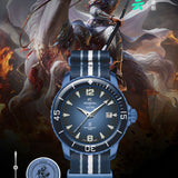 [USE CODE KINGDOM Enjoy $200 OFF] ROSDN Three Kingdoms Five Tiger Generals Series Automatic Mechanical Men's Watch G2753 | Limited Edition 500 Pieces