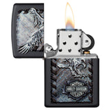Zippo Lighter Black Harley-Davidson #28485