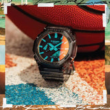 Casio G-Shock Digital Analog Black Resin Strap GA-2100TLS-8ADR-P