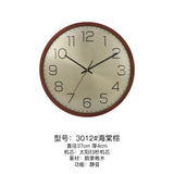 Mapple Leaf Camden Round Silent Wall Clock – Red Brown Model 3012#