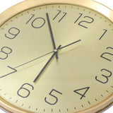 Mapple Leaf Aurelia Metal Silent Wall Clock – Shining Gold Model 3018#