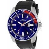 Invicta Pro Diver Blue Dial Black Silicone Strap Men's Watch 30741