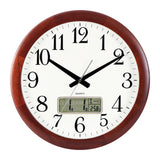 Mapple Leaf Richmond LCD Wall Clock – Red Brown Model 3090 LCD