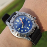 Ratio Free Diver Black PU Strap Men's Watch 32BJ202A-BLU