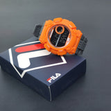 Fila Digital Grey Silicone Strap Men Watch 38-312-004