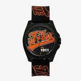 Fila Analog Black Dial Silicone Strap Unisex Watch 38-330-001