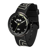 Fila MCMXI Black Silicone Strap Men's Watch 38-344-002