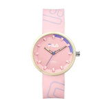 Fila MCMXI Pink Silicone Strap Women's Watch 38-344-003