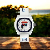 Fila MCMXI White Silicone Strap Men's Watch 38-348-001