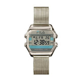 FILA DIGITAL SILVER MILANESE STRAP MEN'S WATCH 38-350-001