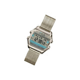 FILA DIGITAL SILVER MILANESE STRAP MEN'S WATCH 38-350-001