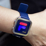 Fila Digital Blue Nylon/Silicon Strap Unisex Watch 38-6088-102