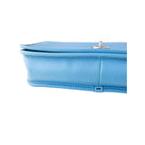 Imperfect Coach 38015 Turnlock Crossbody Glovetanned Leather - Azure Blue