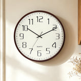Mapple Leaf Bordeaux Classic Silent Wall Clock – Wine Red Model 4017#