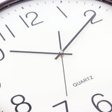 Mapple Leaf Noir Oak Silent Wall Clock – Smoke Black Model 4019#