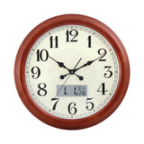 Mapple Leaf Verona LCD Pine Wall Clock – Apricot Model 4310# LCD