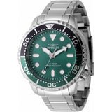 Invicta Pro Diver Green Dial Silver Stainless Steel Strap Men's Watch 47220