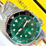 Invicta Pro Diver Green Dial Silver Stainless Steel Strap Men's Watch 47220