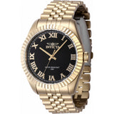 Invicta Specialty Black Dial Gold Stainless Steel Strap Men's Watch - 47405