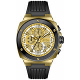 Invicta Racing Gold Dial Black Silicone Strap Men's Watch - Chronograph | 48165