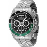 Invicta Pro Diver Black Dial Stainless Steel Strap Men's Watch - Chronograph | 48380