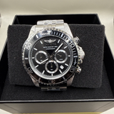 Invicta Pro Diver Black Dial Stainless Steel Strap Men's Watch - Chronograph | 48381