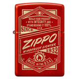 Zippo Red Windproof Lighter #48620