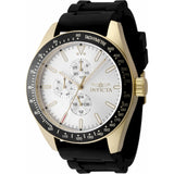 Invicta Aviator Black Silicone Strap Men's Watch - Chronograph | 48857