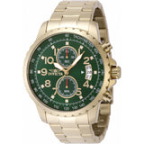 Invicta Specialty Green Dial Gold Stainless Steel Strap Men's Watch - Chronograph | 48898