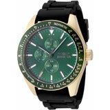 Invicta Aviator Green Dial Black Silicone Strap Men's Watch - 49077