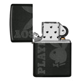 Zippo Matte Black Playboy Bunny #49342