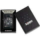 Zippo Spazuk Tiger Black Matte Lighter #49763