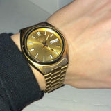 SEIKO 5 SYMC18K1P GOLD STAINLESS STEEL WOMEN'S WATCH
