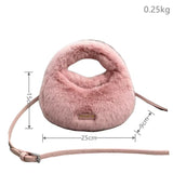 AG Collective Soft Fashionable Fluffy Shoulder Women's Handbag