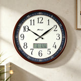 Mapple Leaf Heritage LCD Wall Clock – Chestnut Brown Model 5012# LCD