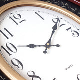 Mapple Leaf Windsor Oval Wall Clock – Steed Brown Model 5265#
