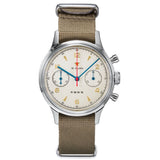 Red Star Classic Racing Watch - Hand Winding Mechanical Chronograph | 6345G-A