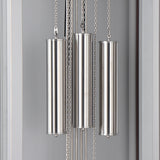 Mapple Leaf Lucerne Slimline 3-Rod Grandfather Clock – Stylish Grey / Chestnut Brown Model 6605