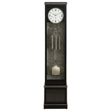 Mapple Leaf Noir Column 12-Rod Grandfather Clock – Piano Lacquer Black Model 6621