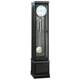 Mapple Leaf Noir Column 12-Rod Grandfather Clock – Piano Lacquer Black Model 6621