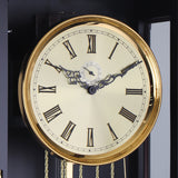 Mapple Leaf Montreux Slimline 3-Rod Grandfather Clock – Dark Black Model 6625