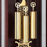 Mapple Leaf Oxford Arch 12-Rod Grandfather Clock – Bitter Chocolate / Rubus Red Model 6806