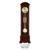 Mapple Leaf Kensington Arched 3-Rod Grandfather Clock – Mahogany Brown Model 6817