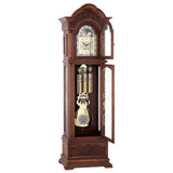 Mapple Leaf Chatsworth Classic 12-Rod Walnut Grandfather Clock – Walnut Brown Model 6826
