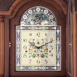 Mapple Leaf Chatsworth Classic 12-Rod Walnut Grandfather Clock – Walnut Brown Model 6826