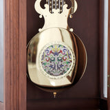 Mapple Leaf Chatsworth Classic 12-Rod Walnut Grandfather Clock – Walnut Brown Model 6826