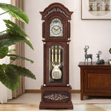 Mapple Leaf Versailles Prestige 9-Tube Grandfather Clock – Walnut Brown Model 6856