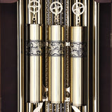 Mapple Leaf Versailles Prestige 9-Tube Grandfather Clock – Walnut Brown Model 6856