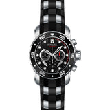 Invicta Pro Diver Black Dial Stainless Steel/Silicone Strap Men's Watch - 6977