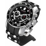 Invicta Pro Diver Black Dial Stainless Steel/Silicone Strap Men's Watch - 6977